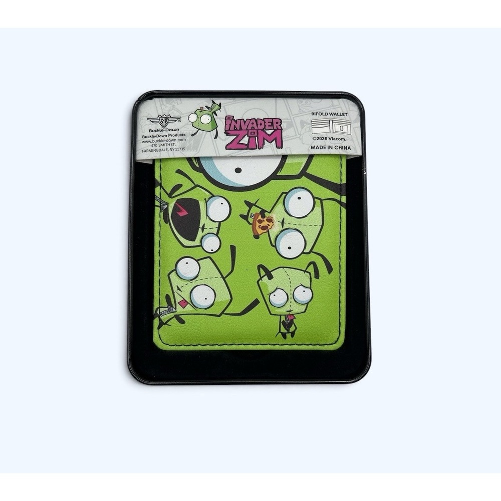 Buckle-Down Men's Bi-fold Wallet Nickelodeon's Invader Zim NEW!!